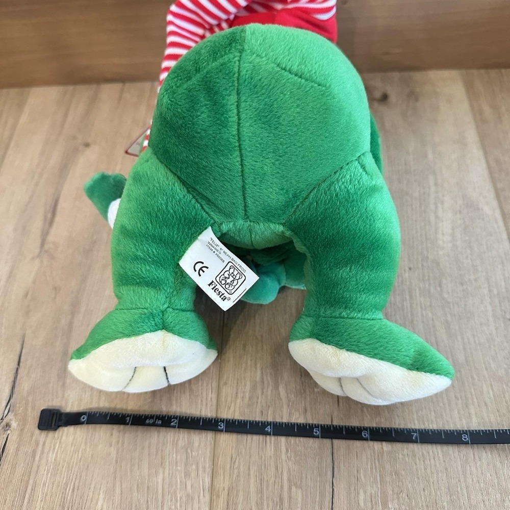 VTG‎ New Fiesta "Feliz" Bean Bag Frog & Babies Plush Christmas Santa - Picture 9 of 9